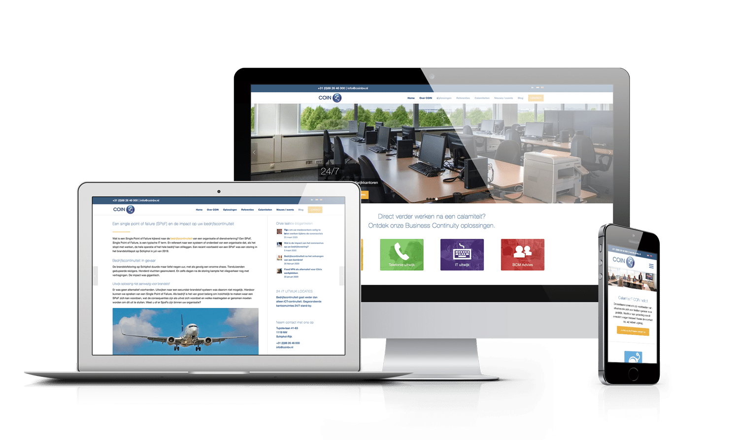 Responsive website marketing