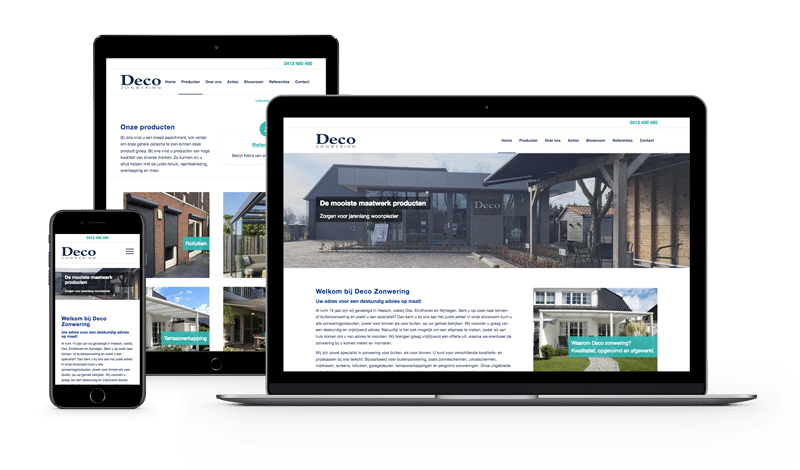 Webdesign | Deco Zonwering