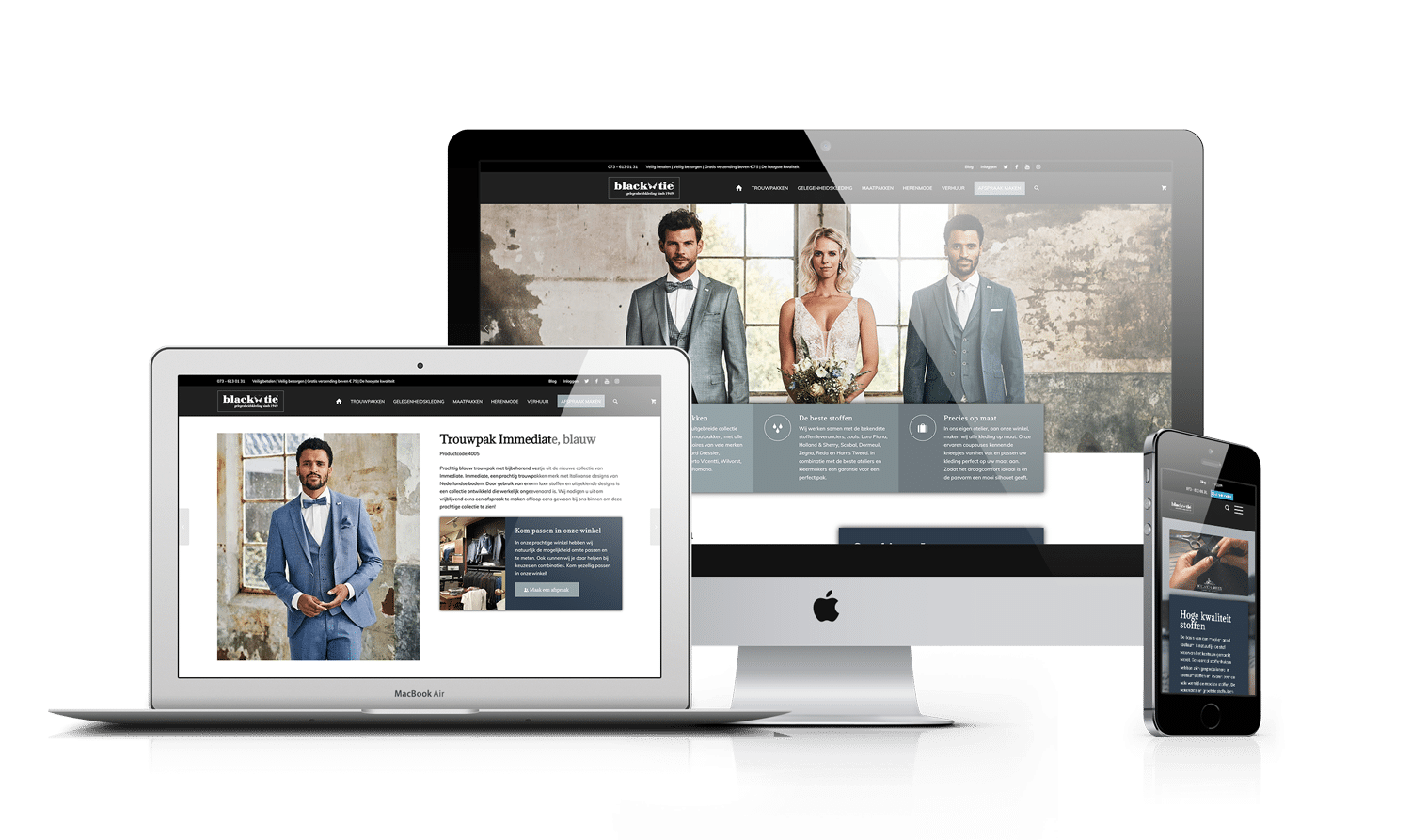 Black Tie webshop WooCommerce