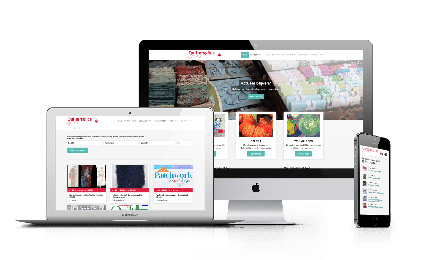 Quiltersgilde WordPress maatwerk site
