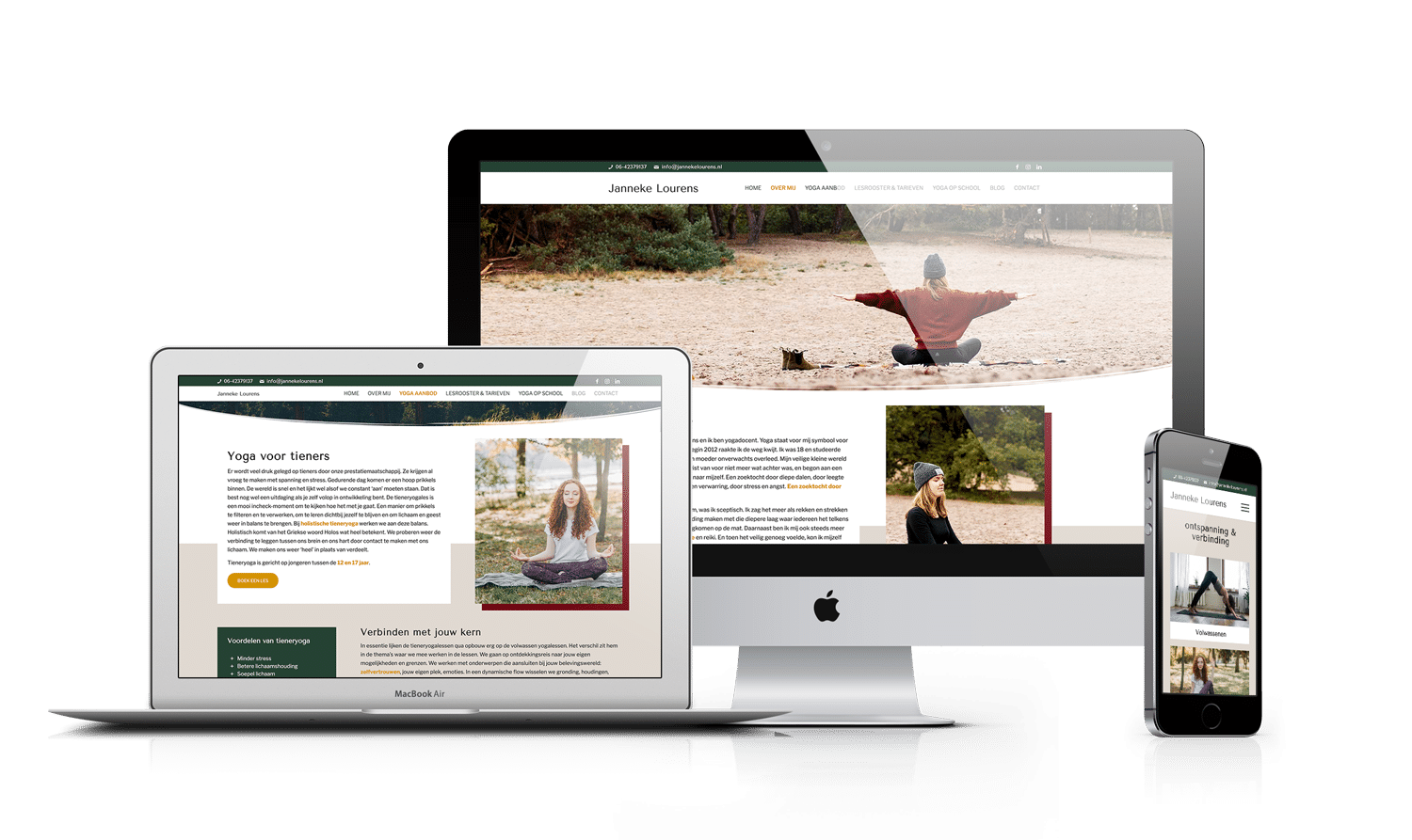 WordPress webdesign yogaschool