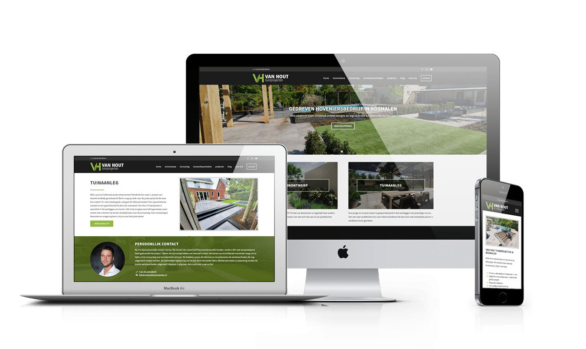 WordPress website voor hovenier