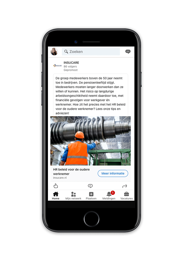 case SEA en SEO marketing linkedin advertising voor Insucare en ArboTeam