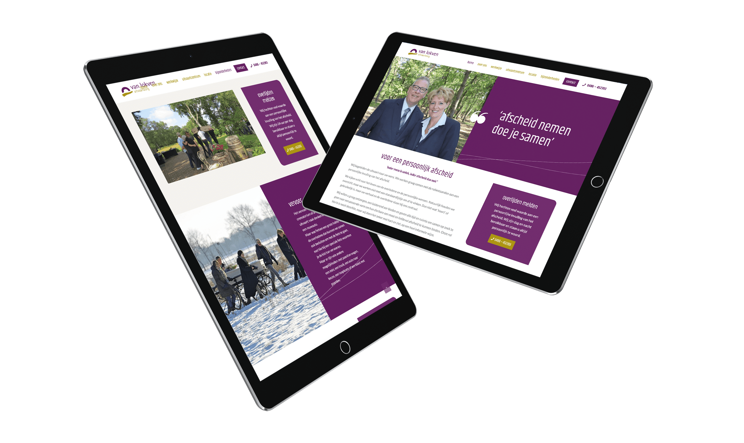 Van Lokven Uitvaartzorg case responsive design - Kwaaijongens