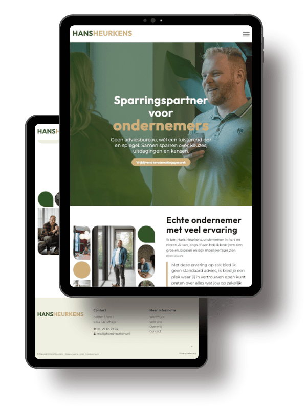 website ondernemer hans heurkens