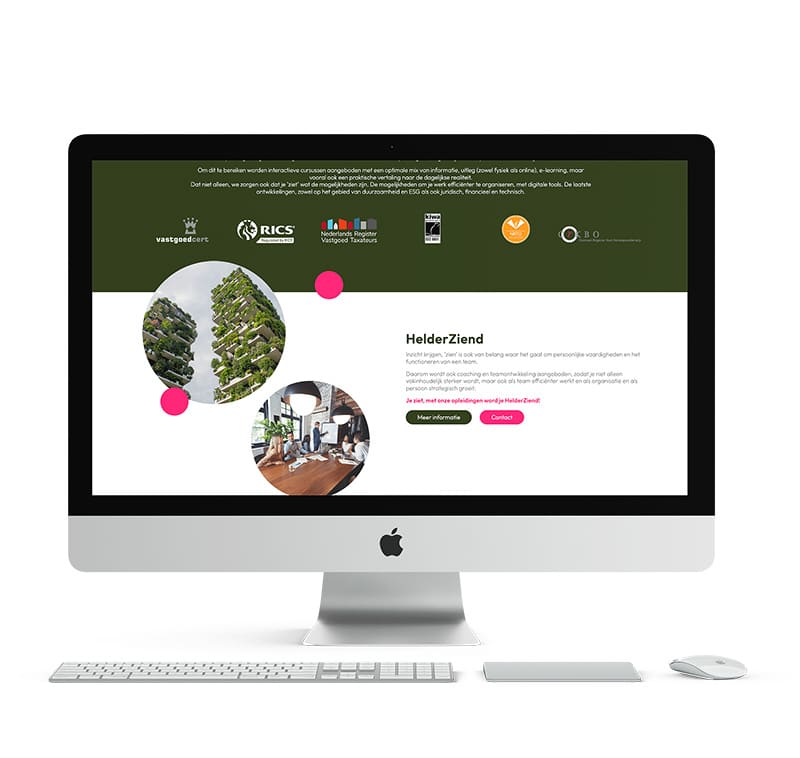 Website gekoppeld aan interne systemen en processen.