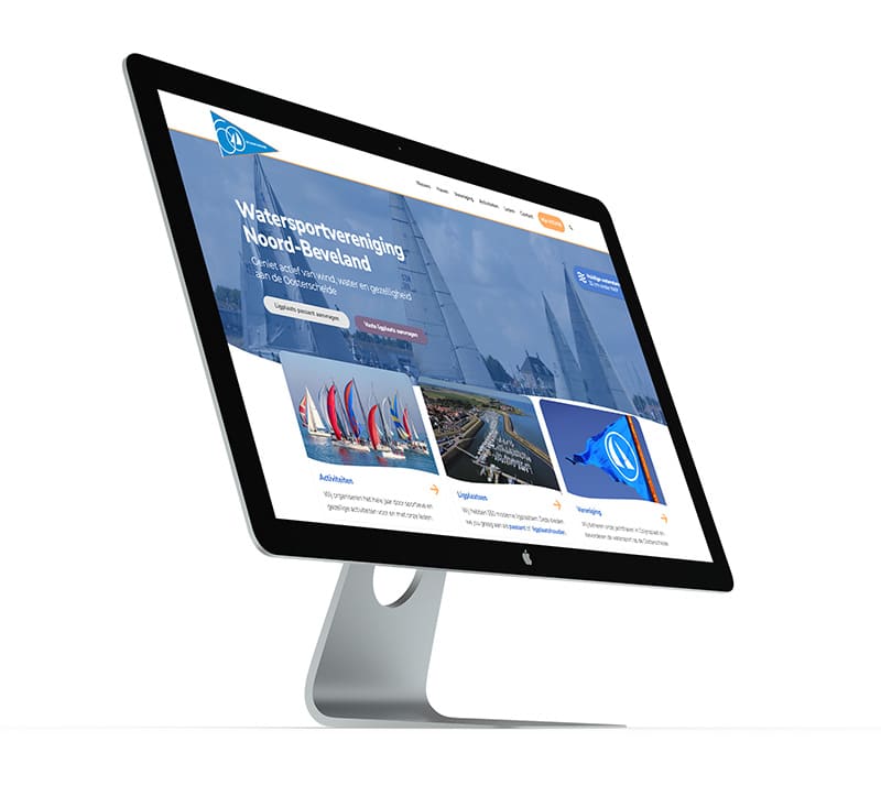 wordpress-website-watersportvereniging-kwaaijongens Praktische WordPress website voor watersportvereniging, gebouwd door Kwaaijongens.